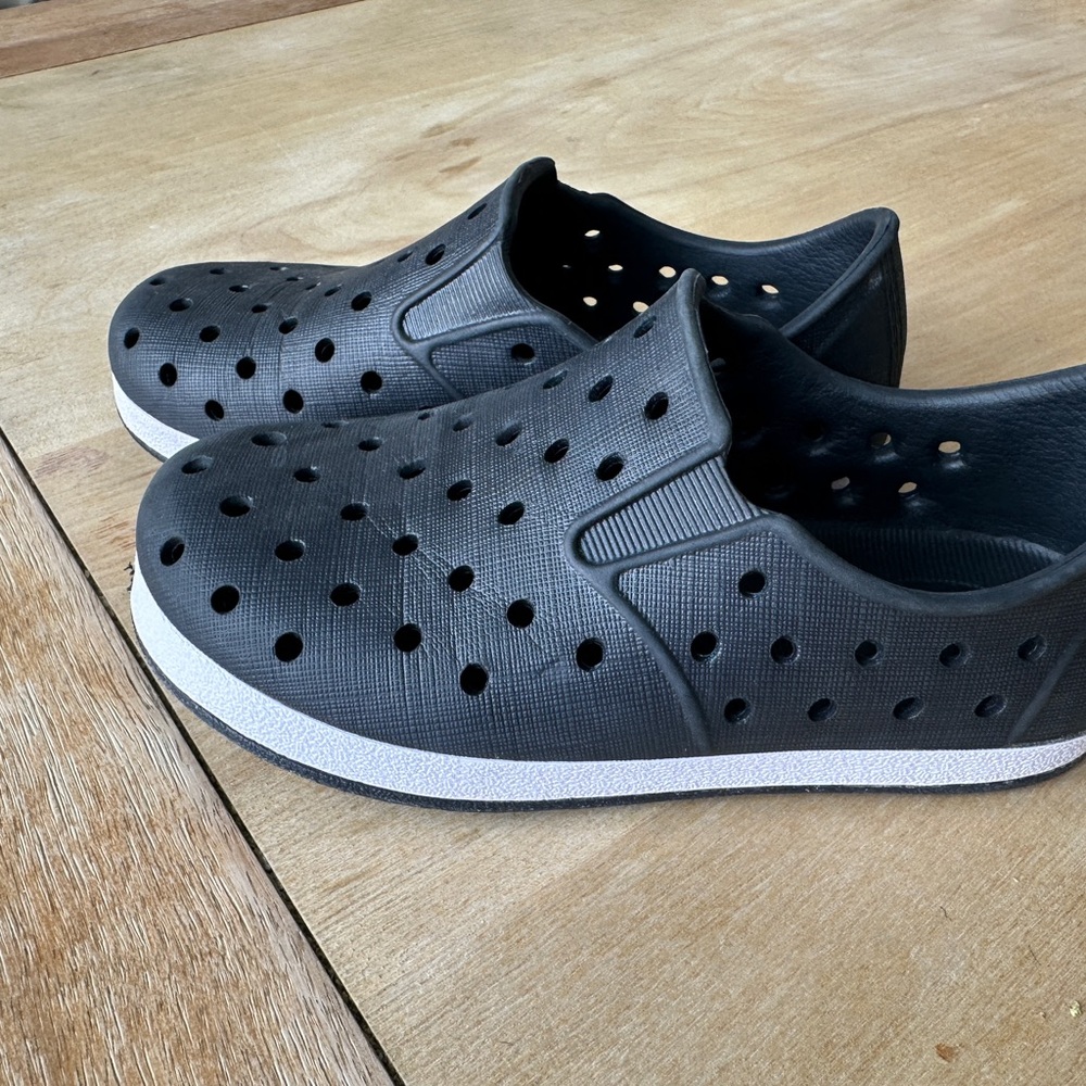 Cat & Jack Black Slip-On Shoes
